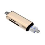 USAMS 3in1 OTG USB2.0 to Micro USB Type-C Adapater